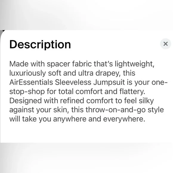 Spanx air essentials Jumpsuit size xl brand new with tags, color is sold out - Picture 2 of 2